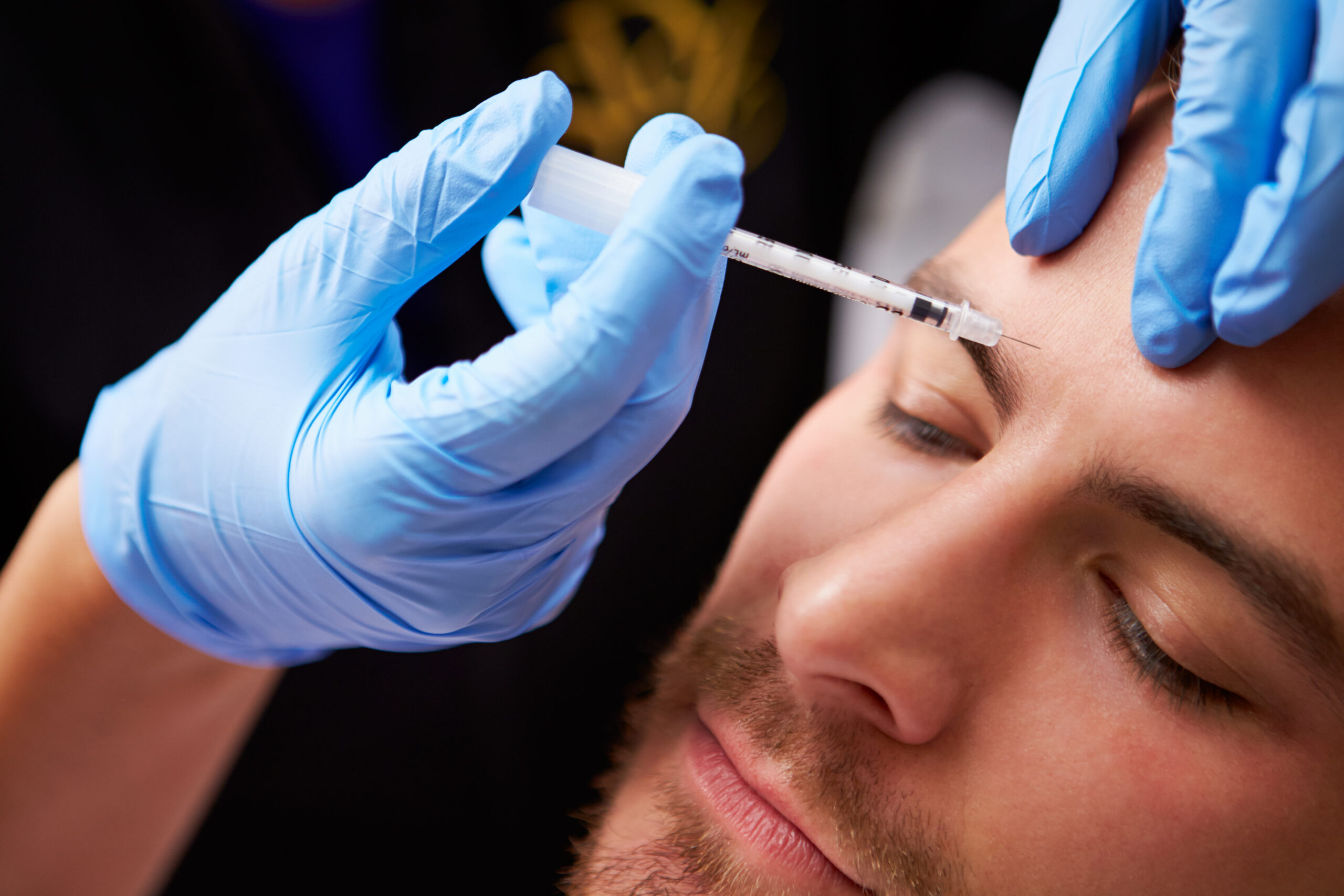 Man Having Botox Treatment At Beauty Clinic Services Derm of Cape Cod